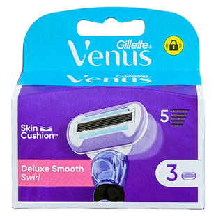 Сменные насадки для бритвы для бритья VENUS lame dLUXe swirl 3 шт.