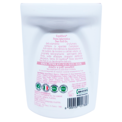 Дезодорант для тіла кульковий EQUILIBRA deo r-on 50 ml rosa