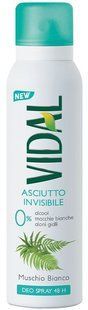 Дезодорант для тіла спрей VIDAL deod ml 150 spr muschio bianco