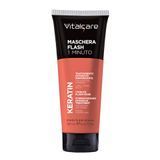 Маска для волосся зміцнююча для сухого та ламкого волосся VITALCARE maschera 1 minuto keratin tubo rosa 190 мл.