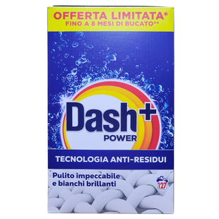 Пральний порошок універсальний DASH power polv. power + anti-residui 127 прань 6350 г.