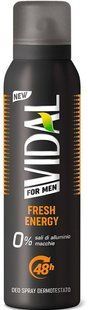 Дезодорант для тіла спрей чоловічий VIDAL deod spr men fresh energy 150 мл.