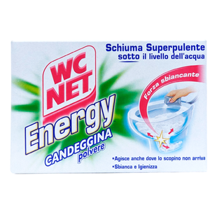 Засіб для чищення туалету відбілюючий порошок WC NET energy polvere att.bus.candegina 4x60 г.