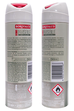 Дезодорант для тела спрей чоловічий BOROTALCO deod spr uomo invisible muschiato nuovo 150 мл.