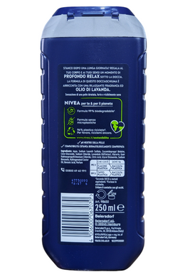 Гель для душу 3в1 для тіла волосся та обличчя чоловічий NIVEA men ds total relax ml250
