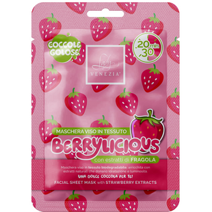 МАСКА ДЛЯ ОБЛИЧЧЯ ТКАНИННА LADY VENEZIA MASCH TESSUTO BERRYLICIOUS
