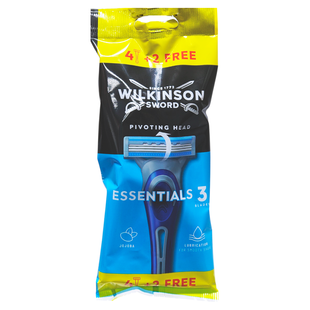 Бритва для гоління з незмінним лезом WILKINSON rasoio essentials extra trilama u.g 6 шт.