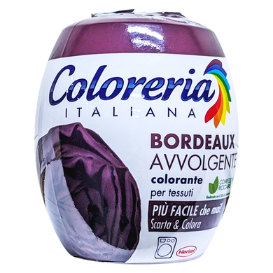 Краска для одежды бордовый цвет COLORERIA bordeaux avvolgente 350 г.