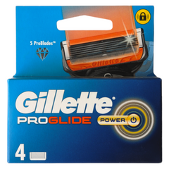 СМЕННЫЕ НАСАДКИ К БРИТВЕ ДЛЯ БРИТЬЯ GILLETE FUSION X 4 LAME PROGLIDE POWER 4 ШТ