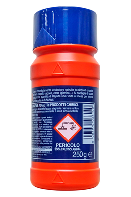 Гранулы для прочистки сточных труб RAPIDA disgorgante granul. 250 gr