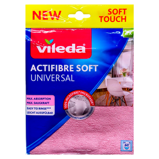 Ганчірка для прибирання універсальна VILEDA actifibre panno SOFT 2 шт.