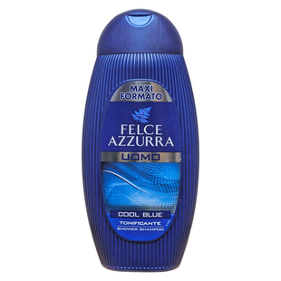 Гель-шампунь 2в1 для тіла та волосся чоловічий FELCE AZZURRA doccia men cool blue 400 мл.