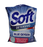Пральний порошок універсальний SOFT piu' sacco lav. blue oxy 18+2 misurini 22 прання 1100 г.