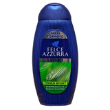 Гель для душа 2в1 для тіла та волосся FELCE AZZURRA doccia men power sport 400 мл.