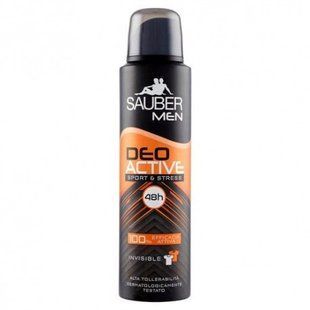 Дезодорант для тіла спрей чоловічий SAUBER deo active men spr. 150 мл.
