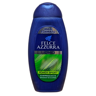 Гель для душу 2в1 для тіла та волосся FELCE AZZURRA doccia men power sport 400 мл.