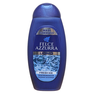 Гель-шампунь 2в1 для тіла та волосся чоловічий FELCE AZZURRA doccia men fresh ice 400 мл.