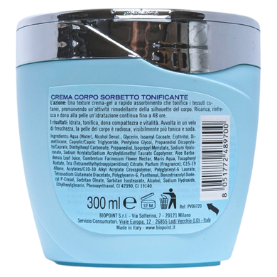 Крем для тіла BIOPOINT crema corpo tonificante vaso 300 ml azzurra