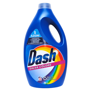 Жидкое средство для стирки цветных вещей DASH lav.liq.base col. 58 прань 2900 мл.