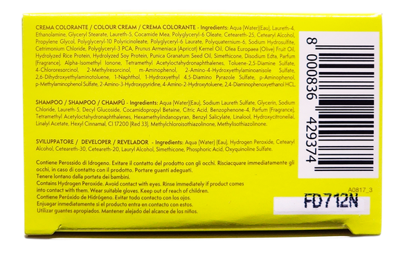 Краска для волос n.400 каштановий bloom DIKSON 400 castano crema colorante