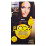 Фарба для волосся n.403 темний шоколад bloom DIKSON 403 cioccolato scuro crema color.