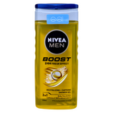 Гель для душу 3в1 для тіла волосся та обличчя чоловічий NIVEA men ds boost ml250