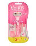 Бритва для гоління з незмінним лезом VENUS ocean rasoio u&g 4 шт.