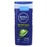 Гель для душа 3в1 для тела, волос и лица мужской NIVEA men ds energy f/m ml250