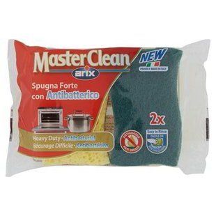 Кухонные губки ARIX spugna forte con antibatterico master clean 2 шт.