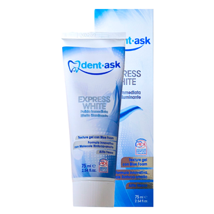 Зубна паста-гель експрес-відбілення DENTASK dent.white express 75 мл.