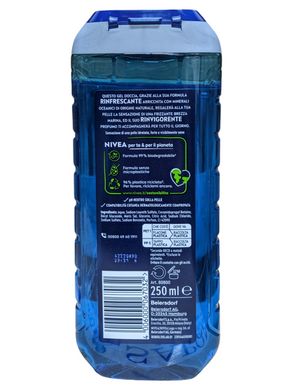 Гель для душа 3в1 для тела, волос и лица мужской NIVEA men ds fresh ocean ml250