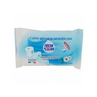ВЛАЖНАЯ ТУАЛЕТНАЯ БУМАГА FRESH & CLEAN CARTA IGIENICA UMIDIFIC. 12 SALV