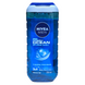 Гель для душа 3в1 для тела, волос и лица мужской NIVEA men ds fresh ocean ml250