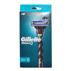 БРИТВА ДЛЯ ГОЛІННЯ З ЗМІННИМИ НАСАДКАМИ 2 ШТ. GILLETTE MACH 3 RASOIO + 2 LAME NUOVO