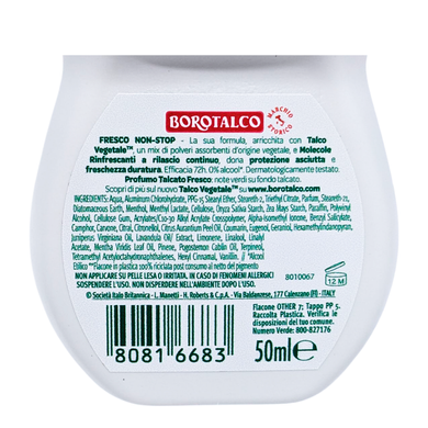 Дезодорант для тіла кульковий BOROTALCO deo fresco r-on 50 мл.