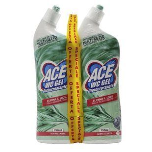 Засіб для догляду за туалетом ACE wc gel ml.750 multigetto disincrostante х2 bipack (ml1500)
